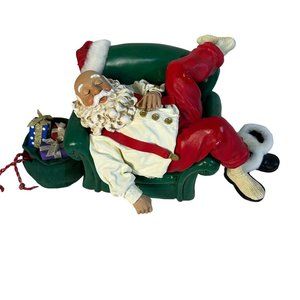Possible Dreams Santa Clothtique Catching some Zs Santa asleep in his chair